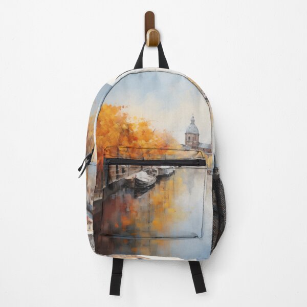 Item preview, Beautiful cityscape inspired by Amsterdam, serene and stunning, in the Netherlands designed and sold by Orianah.