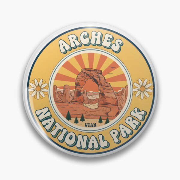 Item preview, Arches National Park Utah Retro Groovy Travel Art  designed and sold by LittleArij.