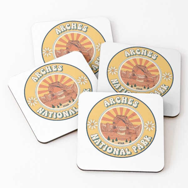 Item preview, Arches National Park Utah Retro Groovy Travel Art  designed and sold by LittleArij.