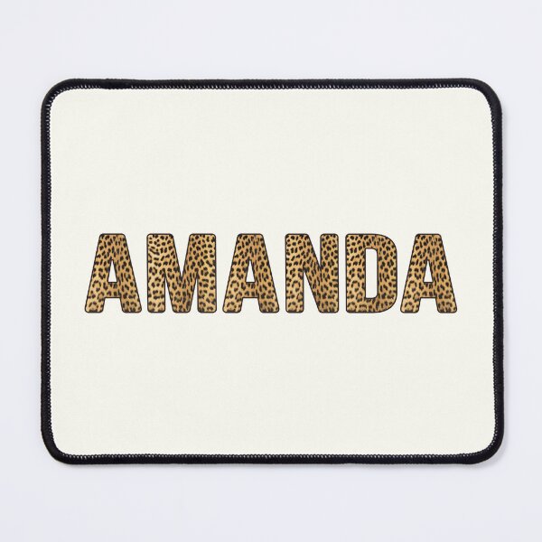 Item preview, Amanda Name Leopard Print designed and sold by Jeallan Designs.