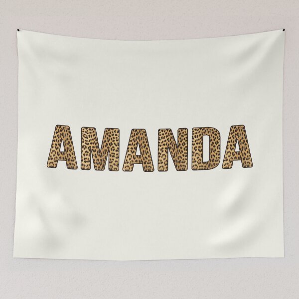 Item preview, Amanda Name Leopard Print designed and sold by Jeallan Designs.