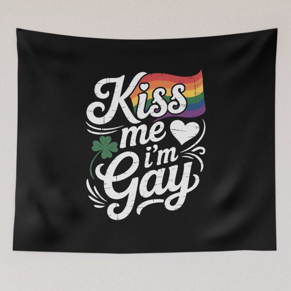 Item preview, Kiss Me I’m Gay Gay St. Patrick’s Day LGBT Pride  designed and sold by GGrizeldaRivas.