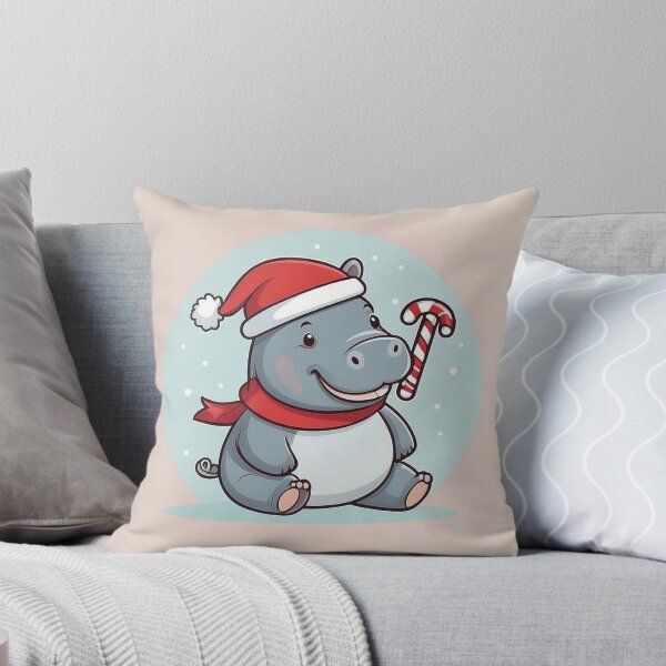 Item preview, Santa Hippo Silhouette designed and sold by NeatThingLover.