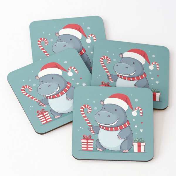 Item preview, Santa’s Little Hippo designed and sold by NeatThingLover.