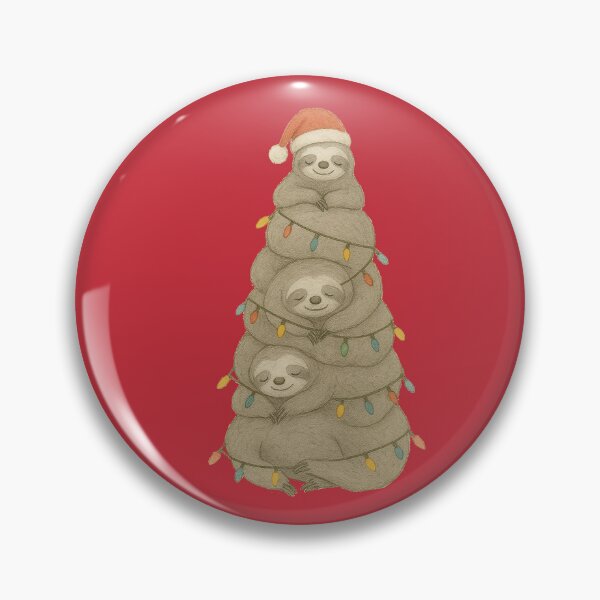 Item preview, Stack of Sloth Christmas Tree designed and sold by MargLandmeter.