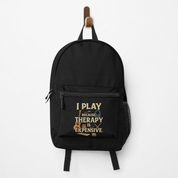Item preview, I Play Because Therapy Is Expensive – Funny Music Lover Design designed and sold by Laughprints.