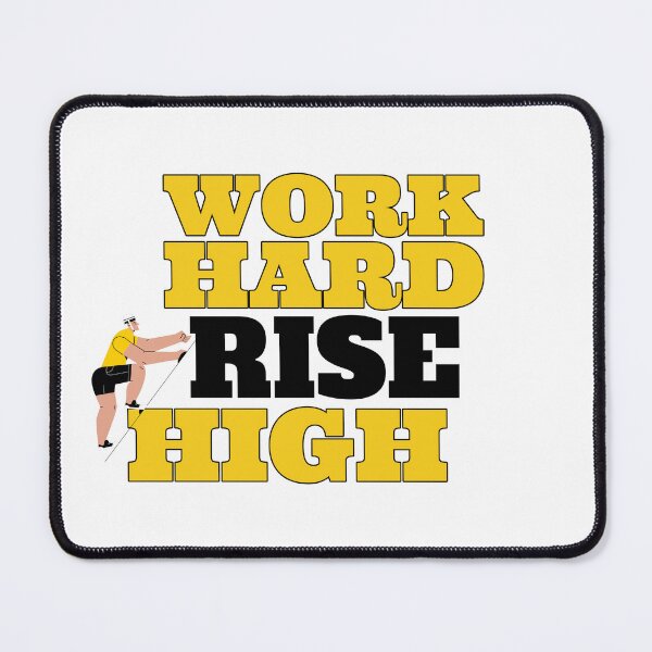 Item preview, Work Hard Rise High – Motivational Quote Design for Dreamers and Achievers designed and sold by Ani-24.