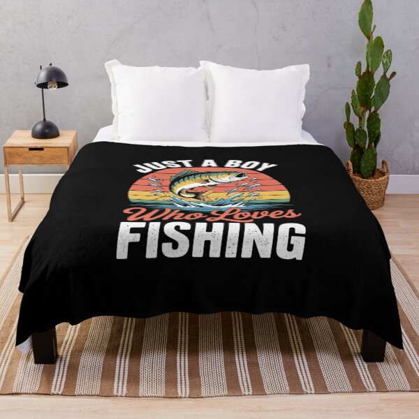 Item preview, Just A Boy Who Loves Fishing Kids Fishing Boys designed and sold by MicanCuteStore.