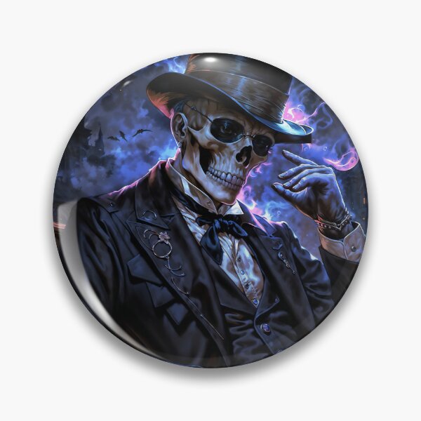 Item preview, Baron Samedi Dark Fantasy Illustration designed and sold by AliceWhiteDF.