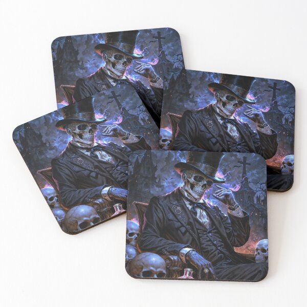 Item preview, Baron Samedi Dark Fantasy Illustration designed and sold by AliceWhiteDF.