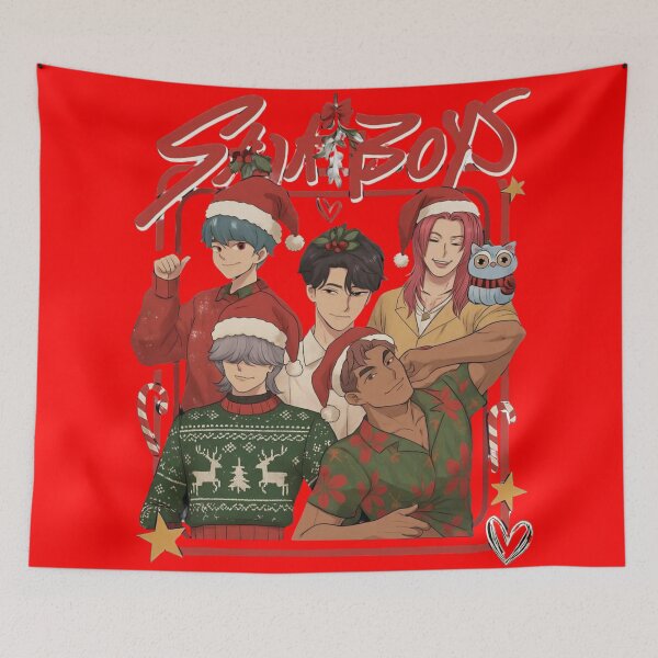 Item preview, Santa Saja Boys K-Pop Christmas Holiday Ugly Sweater Art designed and sold by LiXiCGifts.