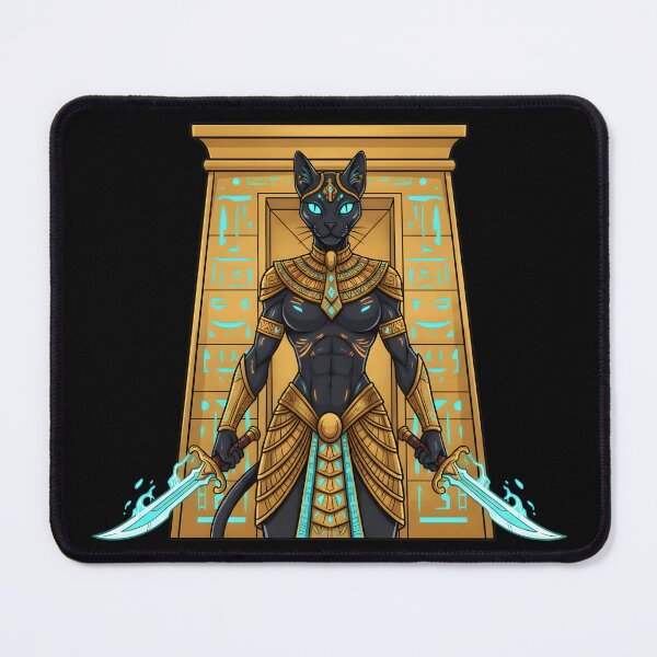 Item preview, Bastet Egyptian Goddess Cats Protection Home Warrior designed and sold by NeonPantheon.