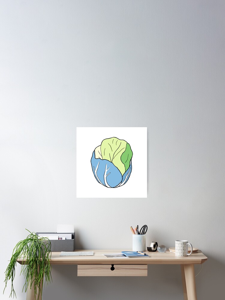 Thumbnail 2 of 3, Poster, Cabbage designed and sold by GraphicsClub.