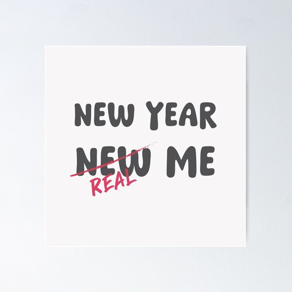 Item preview, 2026 New Year ,Real Me - Funny Quote designed and sold by LifeParody.