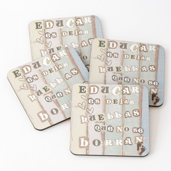 Item preview, Educar es dejar huellas que no se borran. | Diseño inspirador para docentes designed and sold by bridgestrokes.