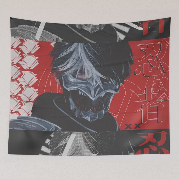 Item preview, Demonic Ninja Mask Poster designed and sold by Shopunte.