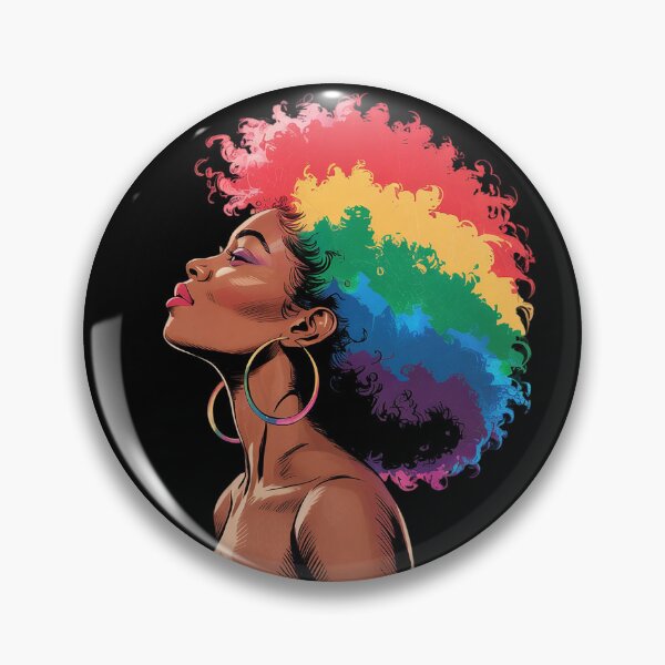 Item preview, LGBTQ Black Afro Women Lesbian Gay Pride  designed and sold by GGrizeldaRivas.