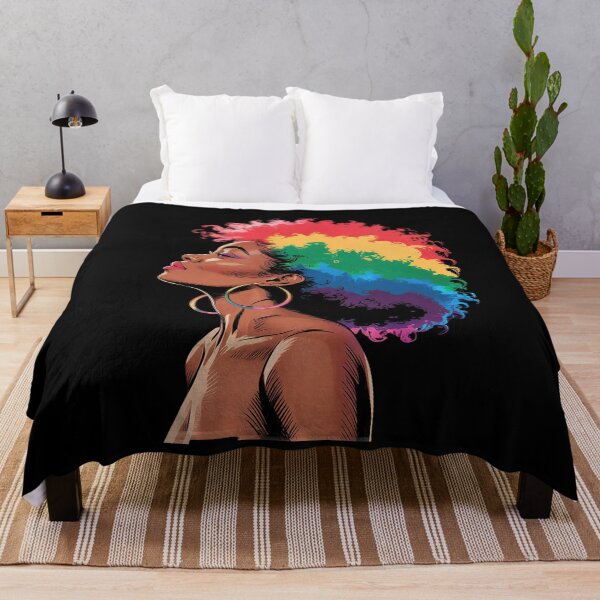 Item preview, LGBTQ Black Afro Women Lesbian Gay Pride designed and sold by GGrizeldaRivas.
