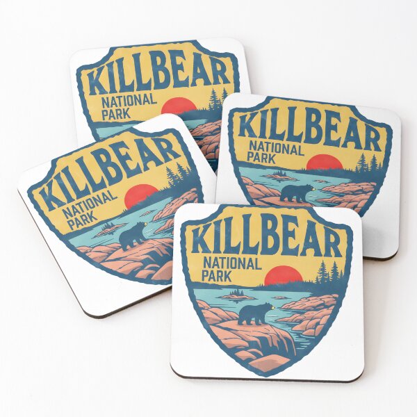 Item preview, Killbear Provincial Park Vintage Shield Travel Art  designed and sold by LittleArij.