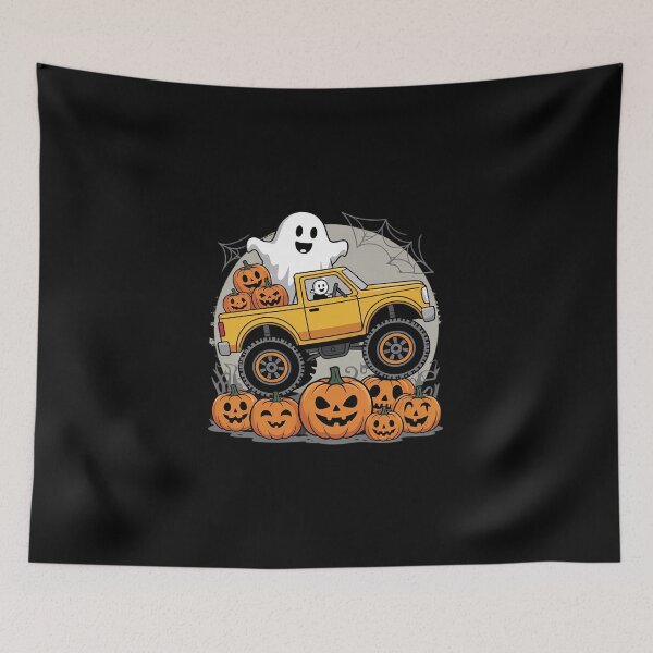 Item preview, Or Treat Halloween Spooky Pumpkin Truck Driver  designed and sold by MicanCuteStore.