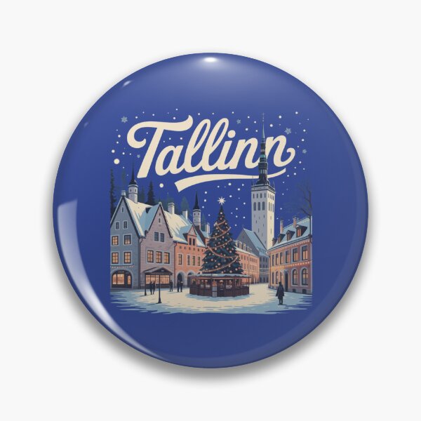 Item preview, Tallinn Estonia Winter Wonderland Christmas Market Art designed and sold by Timeless Design.