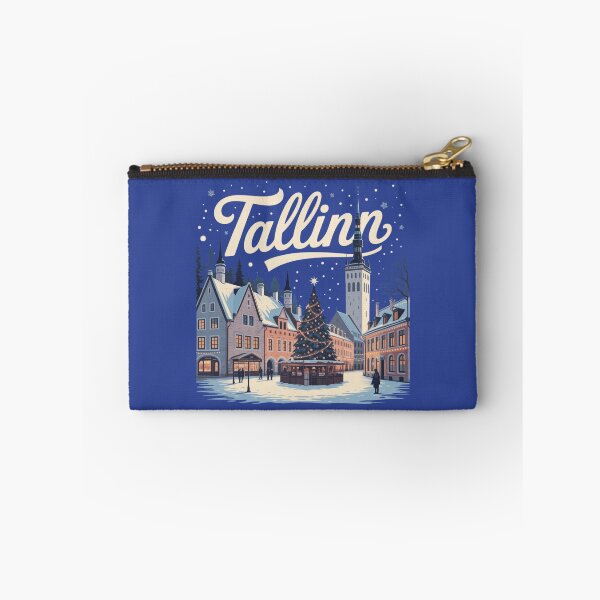 Item preview, Tallinn Estonia Winter Wonderland Christmas Market Art designed and sold by Timeless Design.