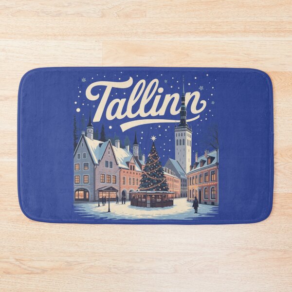 Item preview, Tallinn Estonia Winter Wonderland Christmas Market Art designed and sold by Timeless Design.