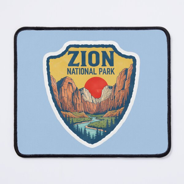 Item preview, Zion National Park Utah Vintage Travel Travel Art designed and sold by LittleArij.
