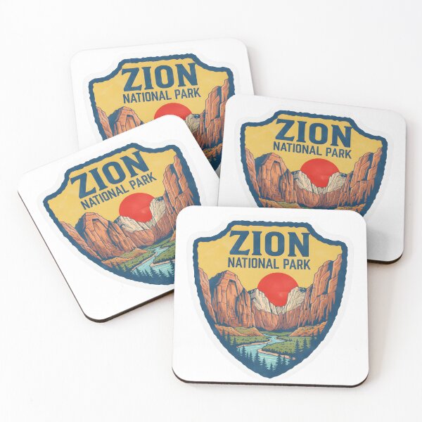 Item preview, Zion National Park Utah Vintage Travel Travel Art  designed and sold by LittleArij.