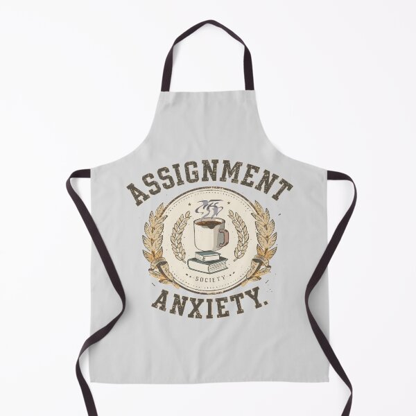 Item preview, Assignment Anxiety Society - Vintage Emblem, Funny Student Stress designed and sold by ConfuseLab Shop.