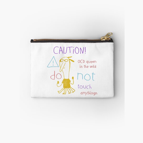 Item preview, Caution OCD Queen in the Wild - Retro Naive Doodle Giftfor Spoonies designed and sold by RealLifeMerchies.