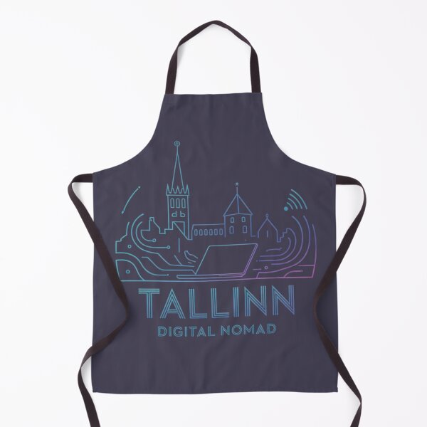 Item preview, Tallinn Digital Nomad Capital Futuristic Badge designed and sold by Timeless Design.