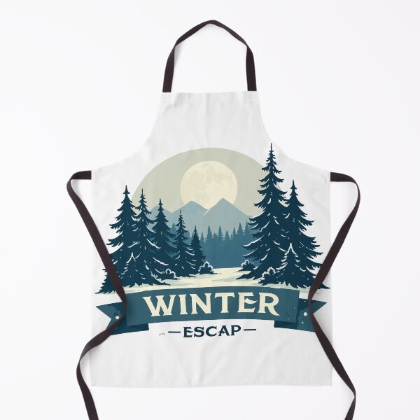 Item preview, Winter Escape - Serene Snow Mountain Pine Forest & Moon Landscape designed and sold by Design-Pro-21.
