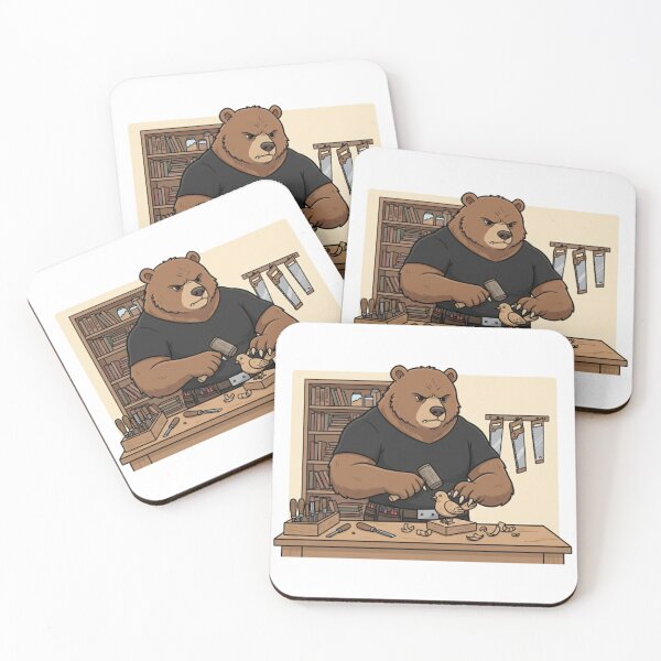 Item preview, The Carpenter Bear - Woodworking Animal Craftsman designed and sold by NateSells.