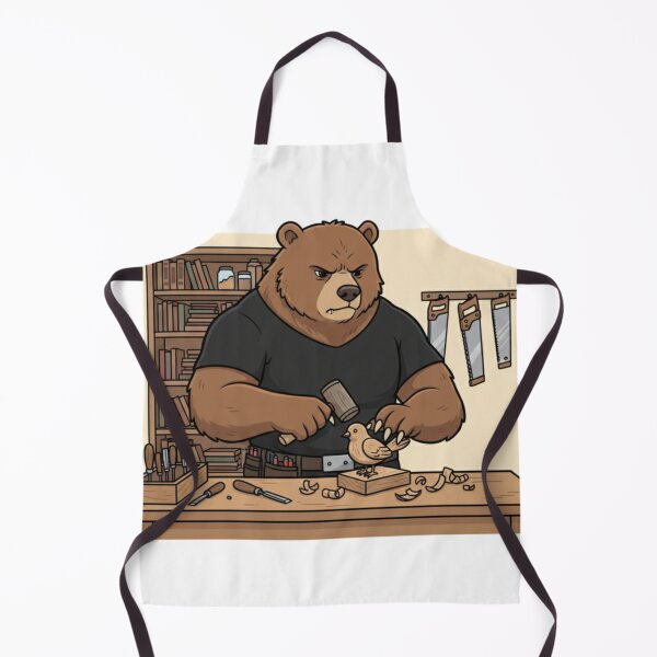 Item preview, The Carpenter Bear - Woodworking Animal Craftsman designed and sold by NateSells.