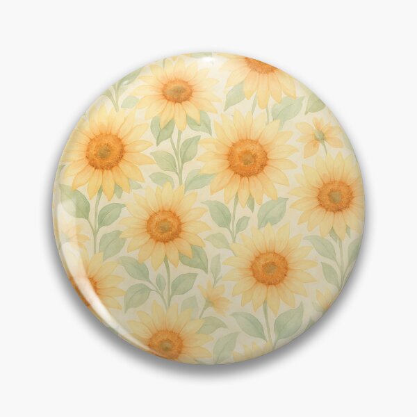 Item preview, Sunflowers - Seamless aesthetic pattern design designed and sold by Candie_Loudenfrau_Art.