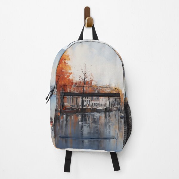 Item preview, Beautiful cityscape inspired by Amsterdam, serene and stunning, in the Netherlands designed and sold by Orianah.