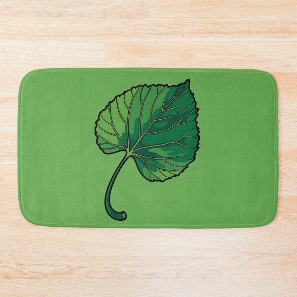 Item preview, a cartoon graphic of a green leaf on a solid background designed and sold by StyleAndVibe.