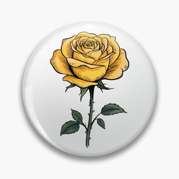 Item preview, yellow rose flower designed and sold by StyleAndVibe.