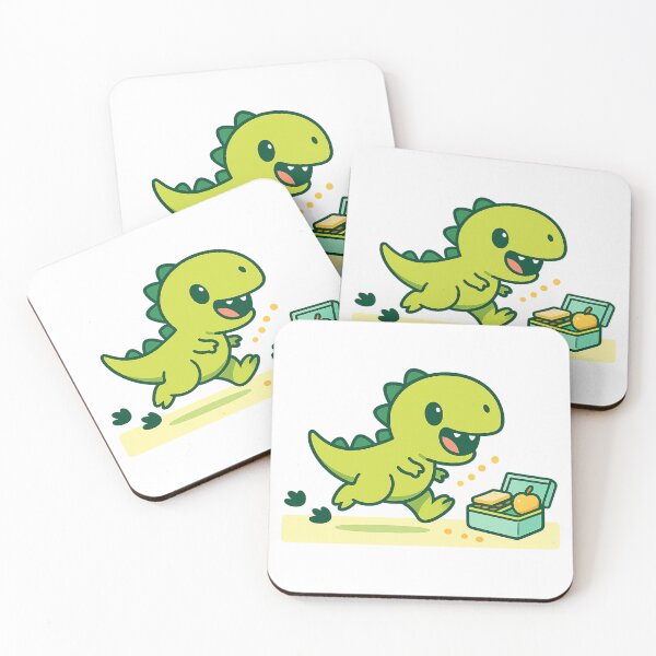 Item preview, Snackosaurus Dash — Tiny T-Rex Kids Tee for Lunchbox Lovers designed and sold by POD DYNASTY | Original Print On Demand T-Shirt Graphics.