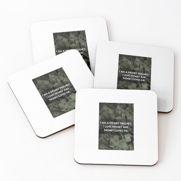 Item preview, I Am a Money Magnet Quote Poster | Money Affirmation Motivation Art designed and sold by TeesHearts100.