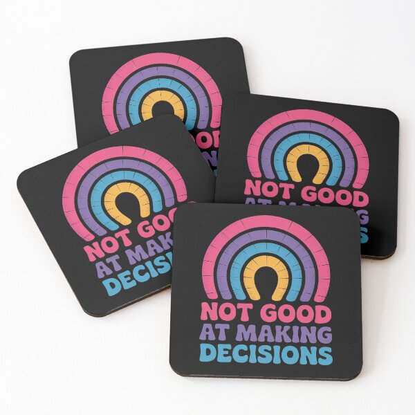 Item preview, Not Good At Making Decisions Bisexual Rainbow Bi LGBTQ  designed and sold by MonsterBuddiess.