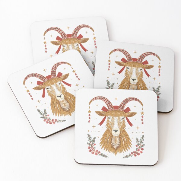 Item preview, Scandinavian Yule Goat Series – Traditional Christmas Spirit Designs designed and sold by Nordic Echo.
