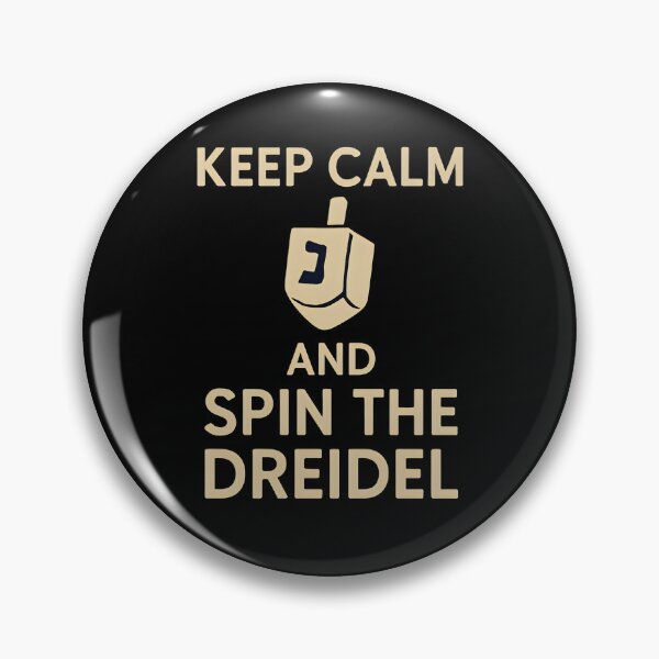 Item preview, Keep Calm and Spin the Dreidel – Funny Hanukkah designed and sold by SidTastic .
