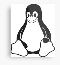 Tux Metal Print