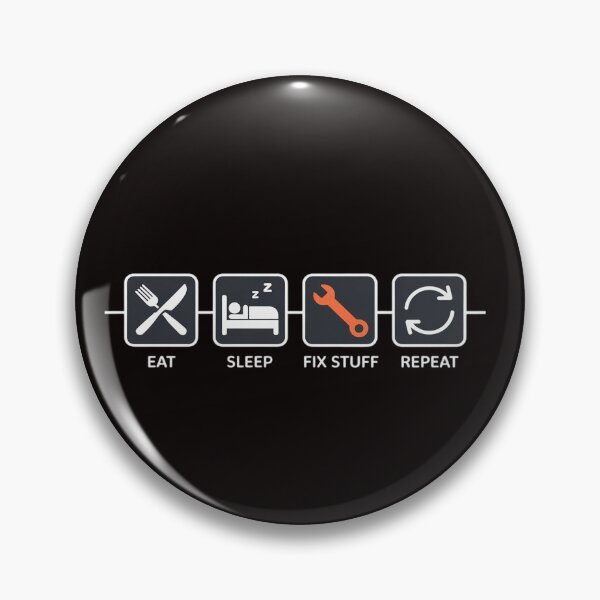 Item preview, Eat, Sleep, Fix Stuff, Repeat! Gift for Repairman, handyman designed and sold by LapFemile.