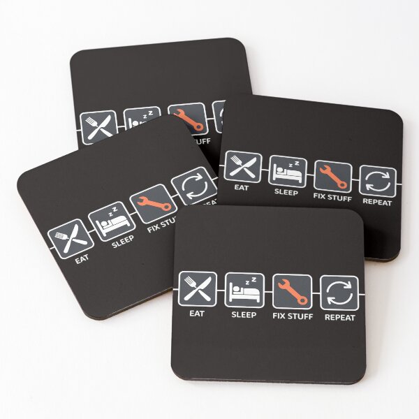 Item preview, Eat, Sleep, Fix Stuff, Repeat! Gift for Repairman, handyman designed and sold by LapFemile.