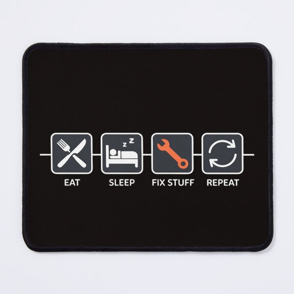 Item preview, Eat, Sleep, Fix Stuff, Repeat! Gift for Repairman, handyman designed and sold by LapFemile.
