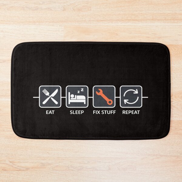 Item preview, Eat, Sleep, Fix Stuff, Repeat! Gift for Repairman, handyman designed and sold by LapFemile.