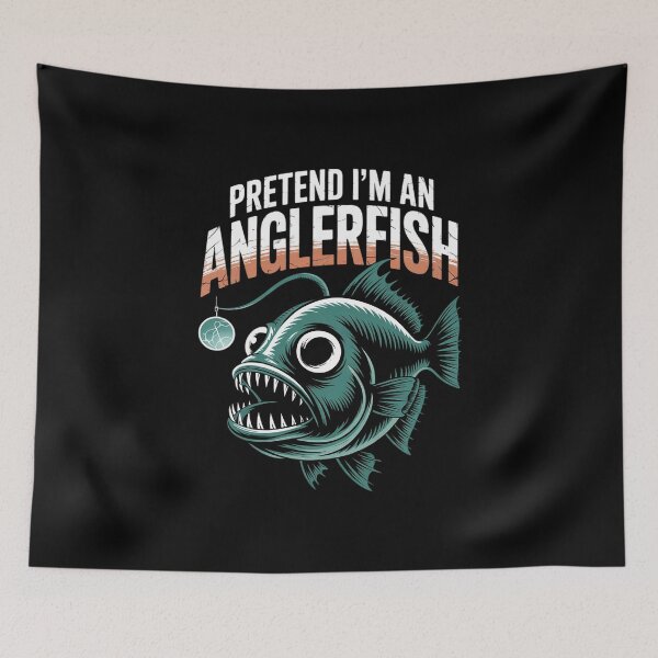 Item preview, Pretend I'm An Anglerfish Halloween  designed and sold by lilLilaBatArt.